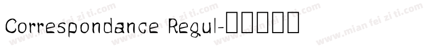 Correspondance Regul字体转换